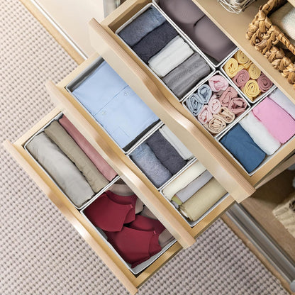 16 Pack Drawer Organizer Clothes Dresser Organizers for Clothing