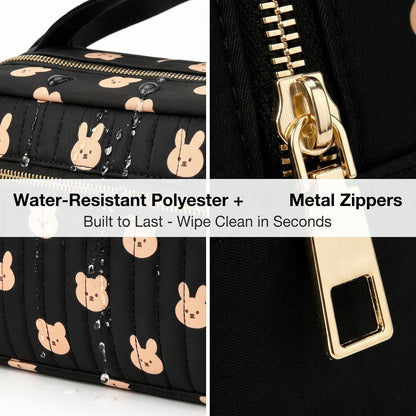 Small Diaper Bag with Portable Changing Pad, Crossbody Diaper Pack with Wipes Pocket, Women Waist Bag for Travel Stroller, Olive Green
