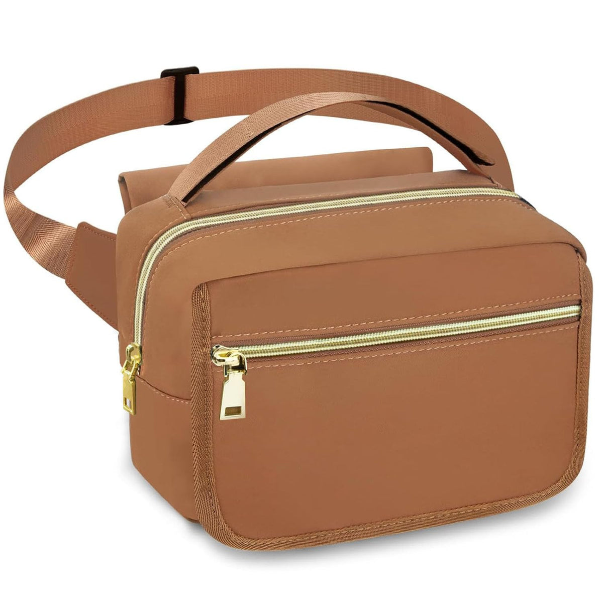 Small Diaper Bag with Portable Changing Pad, Crossbody Diaper Pack with Wipes Pocket, Women Waist Bag for Travel Stroller, Olive Green