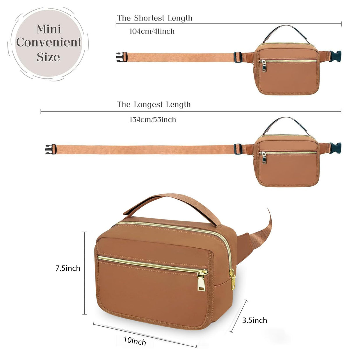 Small Diaper Bag with Portable Changing Pad, Crossbody Diaper Pack with Wipes Pocket, Women Waist Bag for Travel Stroller, Olive Green