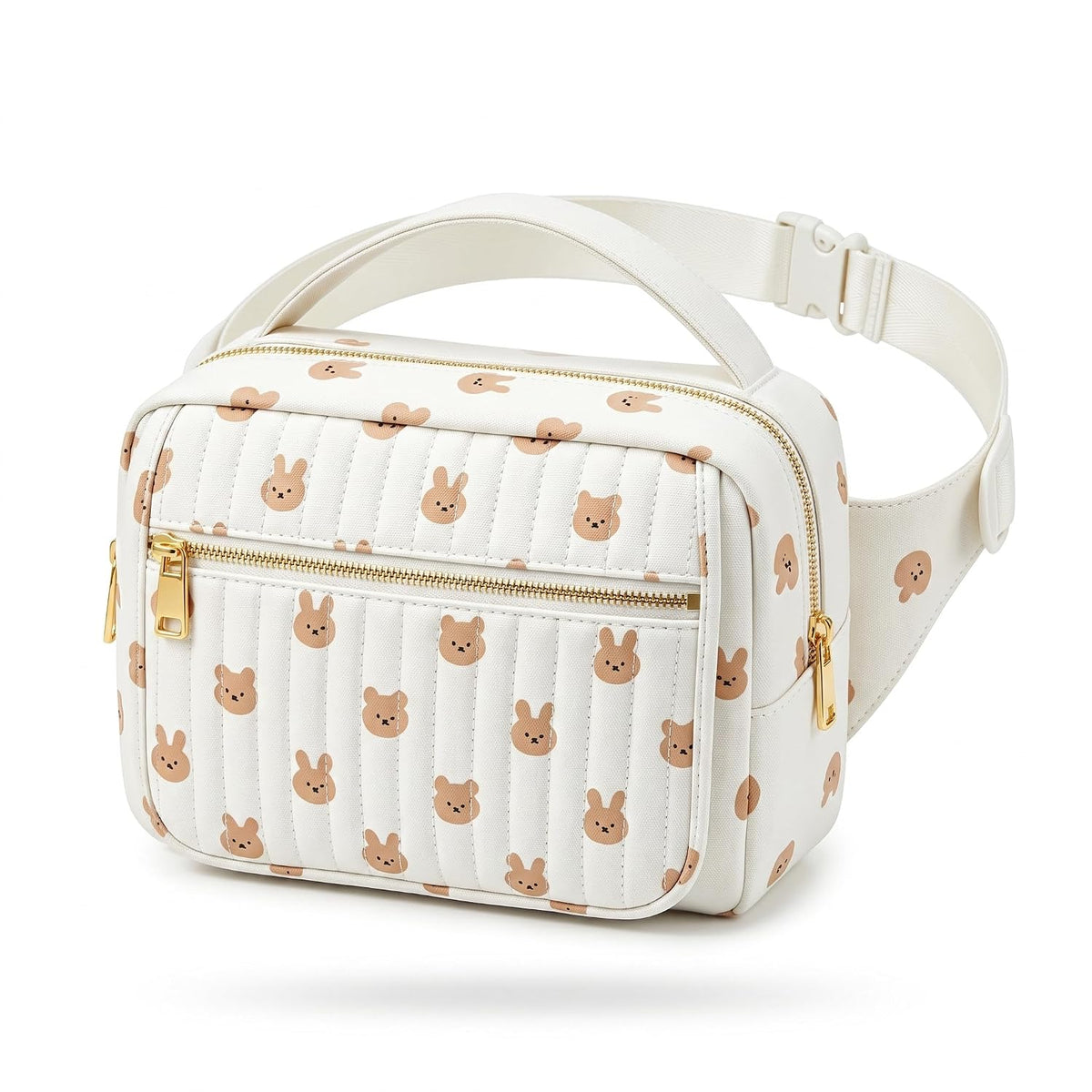 Small Diaper Bag with Portable Changing Pad, Crossbody Diaper Pack with Wipes Pocket, Women Waist Bag for Travel Stroller, Olive Green