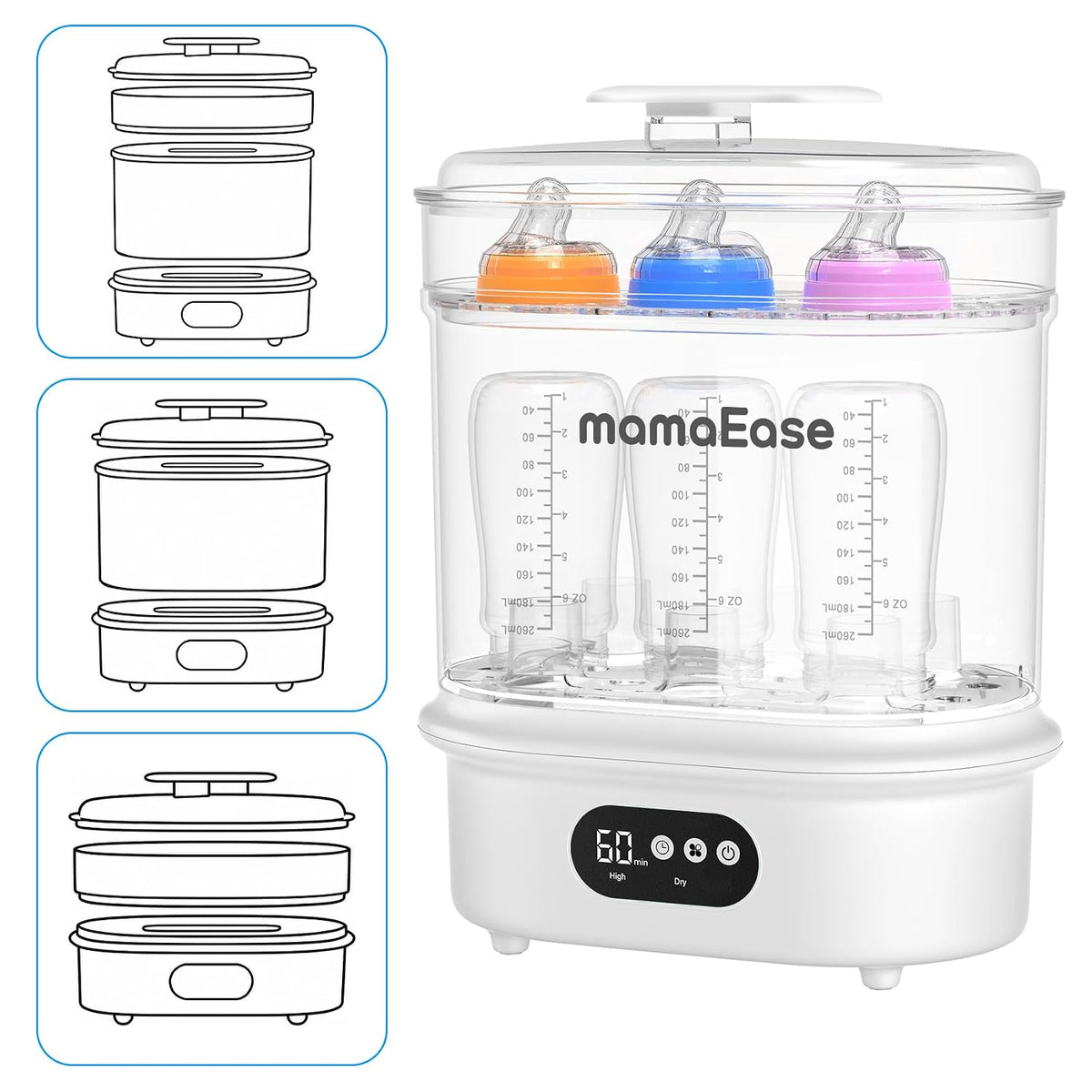 Bottle Sanitizer 4-in-1 Fast Electric Sanitizing & Drying Machine