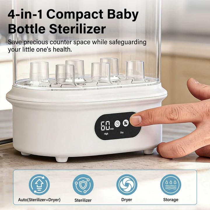 Bottle Sanitizer 4-in-1 Fast Electric Sanitizing & Drying Machine
