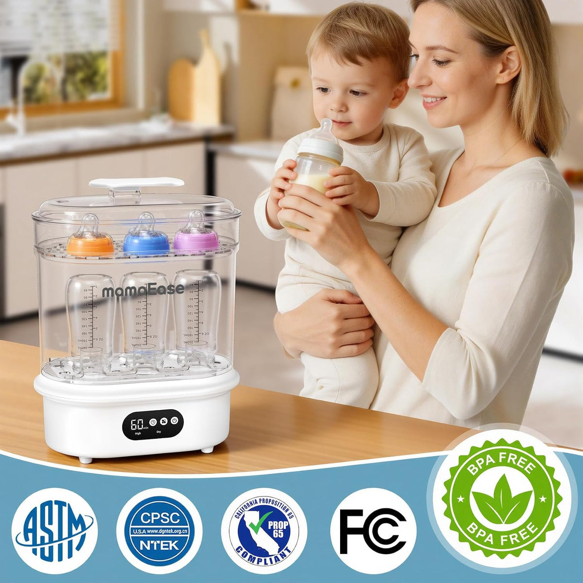 Bottle Sanitizer 4-in-1 Fast Electric Sanitizing & Drying Machine