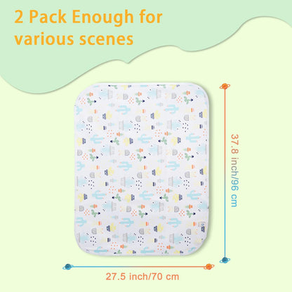 Baby Changing Pad 3Pack, Waterproof & Portable Large Diaper Mat for Toddler