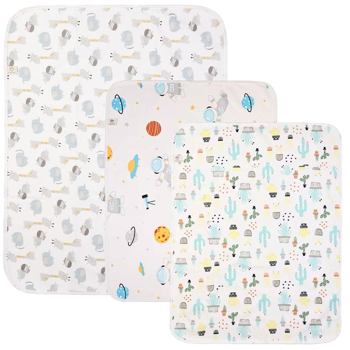 Baby Changing Pad 3Pack, Waterproof & Portable Large Diaper Mat for Toddler