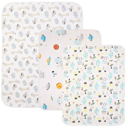 Baby Changing Pad 3Pack, Waterproof & Portable Large Diaper Mat for Toddler
