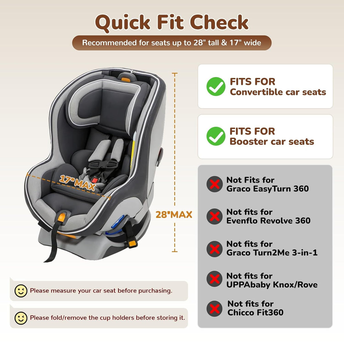 Foldable Car Seat Travel Bag for Airplane with 2 Wheels