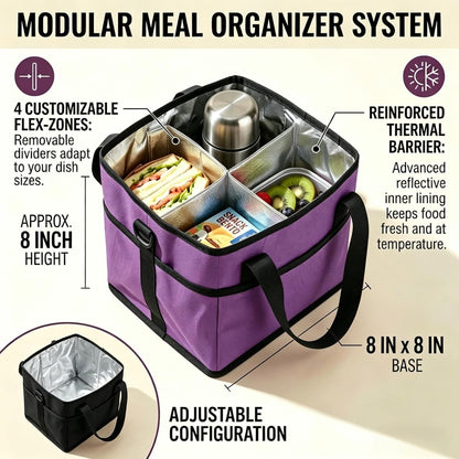 4 Compartment Drink Bag, Multiple Tumbler Carrier Caddy | Insulated Drink Caddy, Adjustable Shoulder Strap, Portable Beverage Tote for Picnics, Hiking & Daily Use