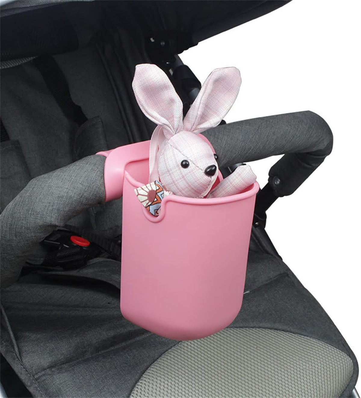Universal Stroller Cup Holder Bottle Holder Silicone Phone Holder Organizer for Stroller Bike Treadmill Walker Boats Silicone