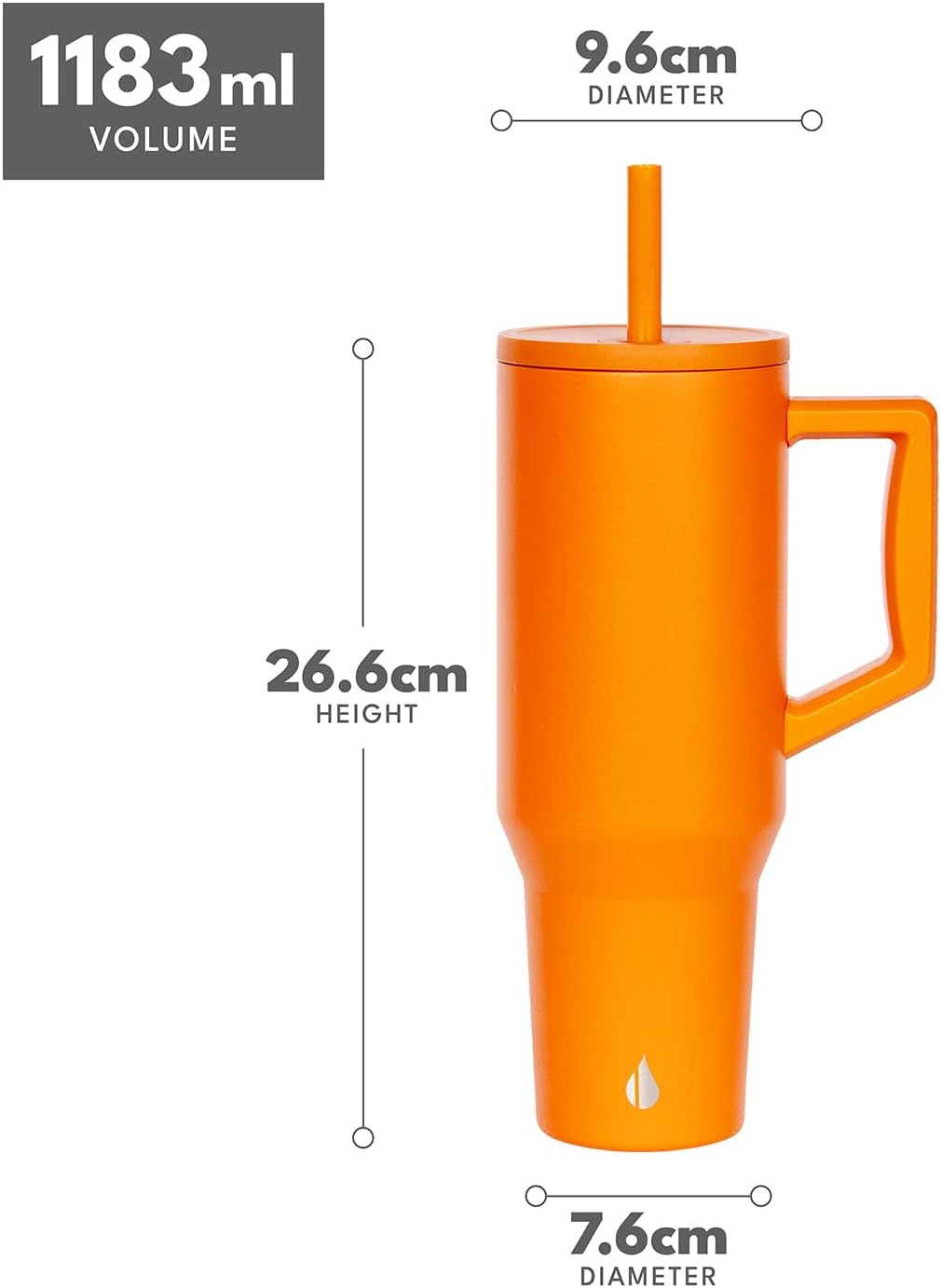 100% Leak Proof 32oz Tumbler with Handle & Straw Travel Mug | Stainless Steel Double Wall Insulated Tumbler for Hot and Cold Beverages with Sip & Straw Lid - Colors B