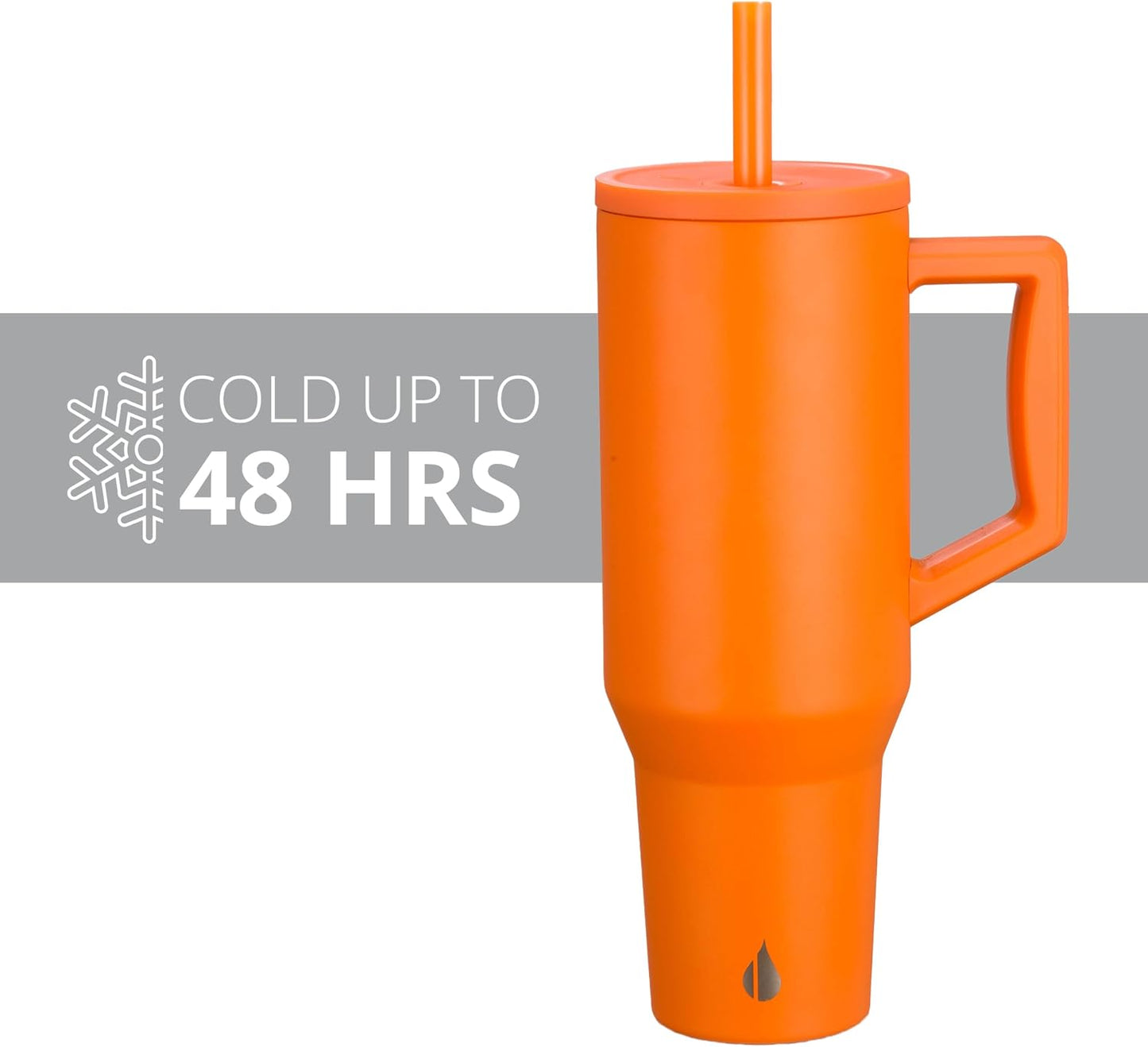 100% Leak Proof 32oz Tumbler with Handle & Straw Travel Mug | Stainless Steel Double Wall Insulated Tumbler for Hot and Cold Beverages with Sip & Straw Lid - Colors B