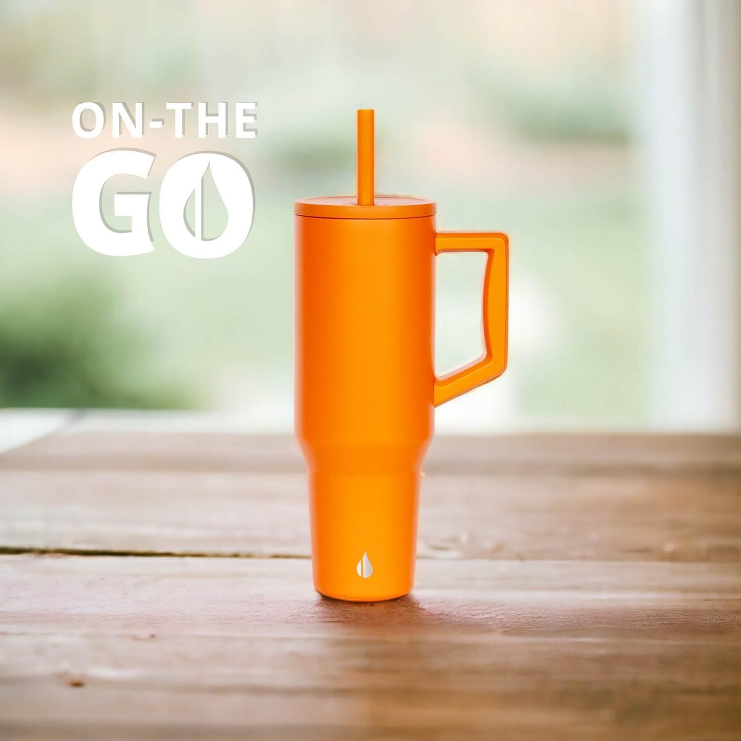 100% Leak Proof 32oz Tumbler with Handle & Straw Travel Mug | Stainless Steel Double Wall Insulated Tumbler for Hot and Cold Beverages with Sip & Straw Lid - Colors B
