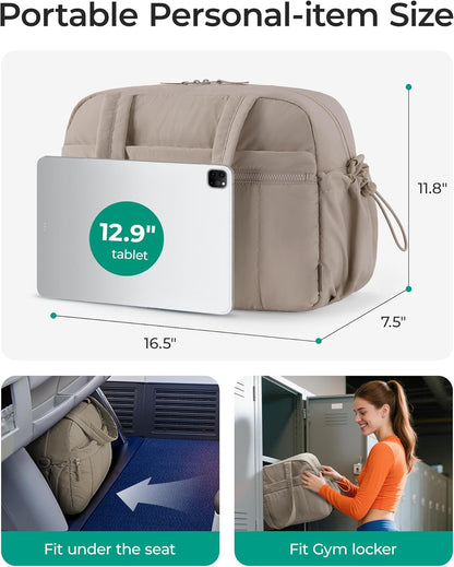 Duffle Bag for Travel, Gym Bag for Women, Weekender Carry on