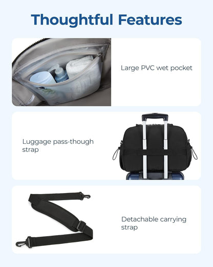 Duffle Bag for Travel, Gym Bag for Women, Weekender Carry on