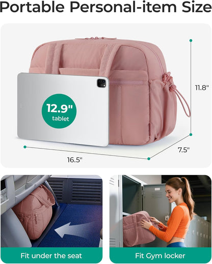 Duffle Bag for Travel, Gym Bag for Women, Weekender Carry on
