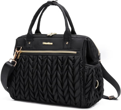 Small Diaper Bag Tote Crossbody, Medium Baby Bag Convertible Backpack for Women Diaper Purse