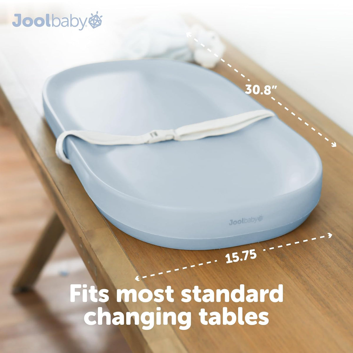 Waterproof Baby Changing Pad - Easy to Clean, Lightweight & Portable - Large Foam Cushion for Comfort (Sage)