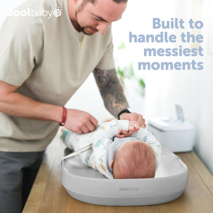 Waterproof Baby Changing Pad - Easy to Clean, Lightweight & Portable - Large Foam Cushion for Comfort (Sage)