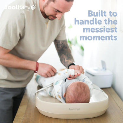 Waterproof Baby Changing Pad - Easy to Clean, Lightweight & Portable - Large Foam Cushion for Comfort (Sage)