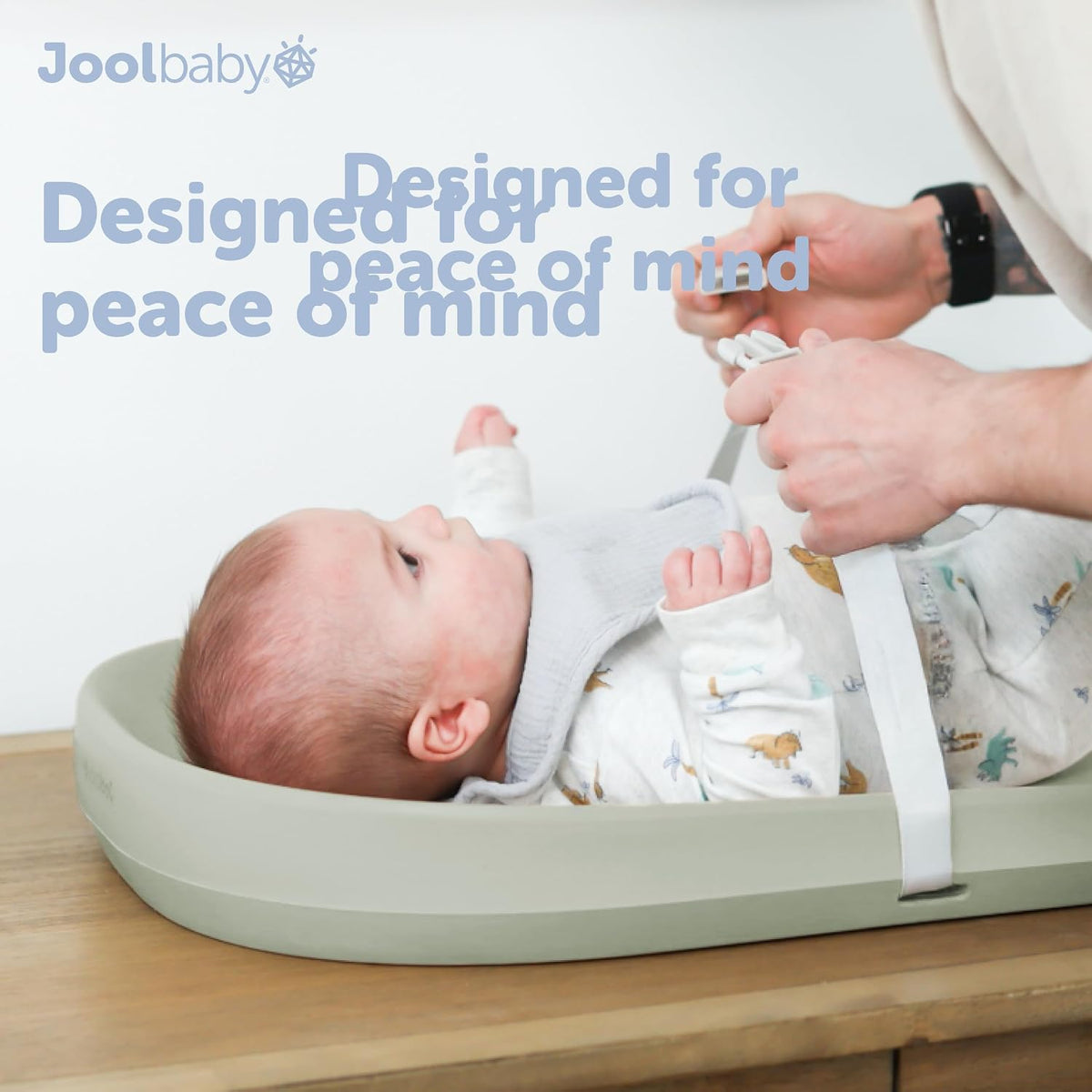 Waterproof Baby Changing Pad - Easy to Clean, Lightweight & Portable - Large Foam Cushion for Comfort (Sage)