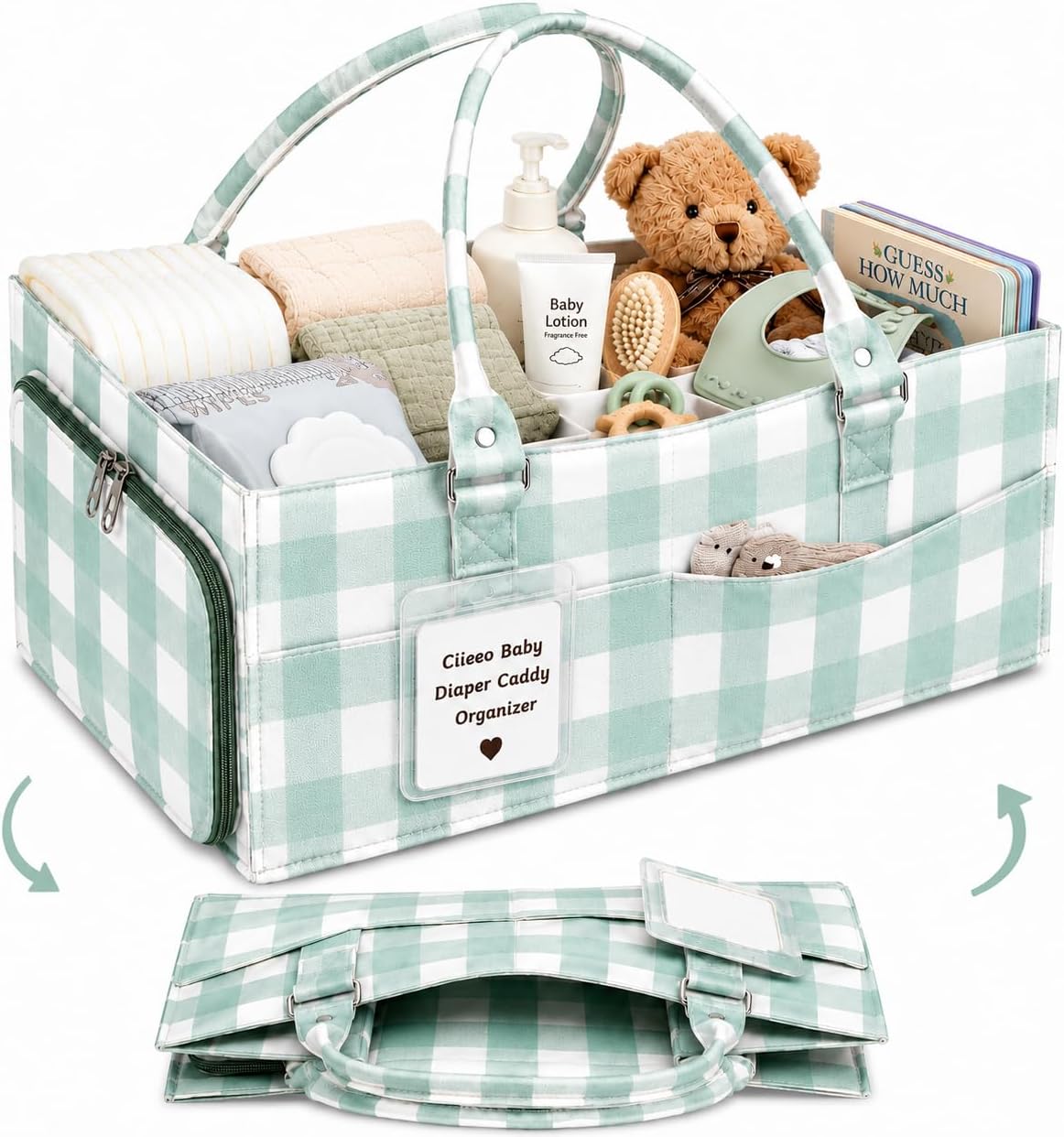 Baby Diaper Organizer for Changing Table