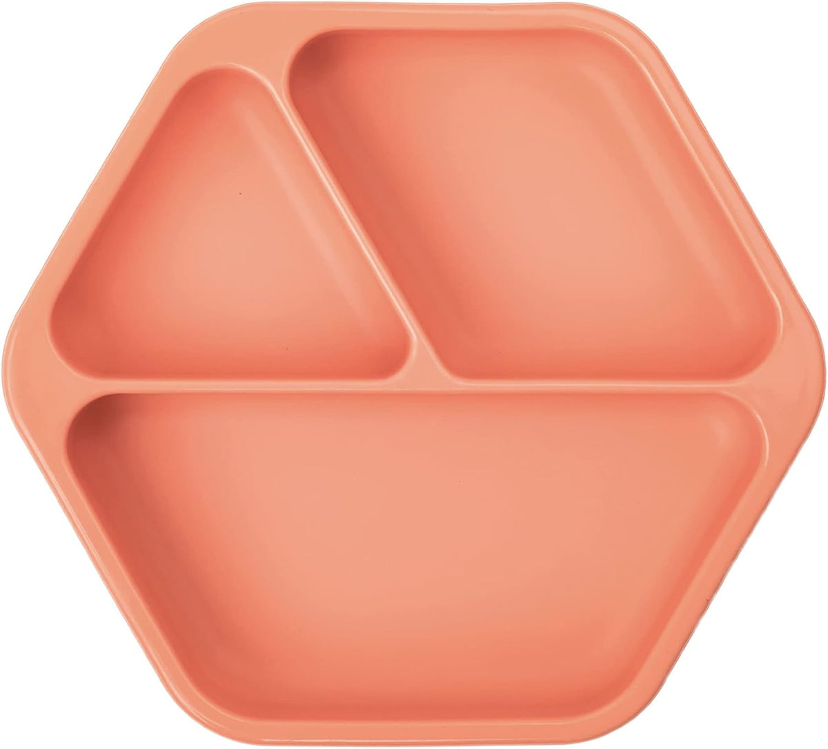 Silicone Suction Baby Plate, Suction Grip Divided Dish for First Foods and Self-Feeding Toddlers, Baby Led Weaning Supplies for Independent Eating (Indigo Plate with Lid)