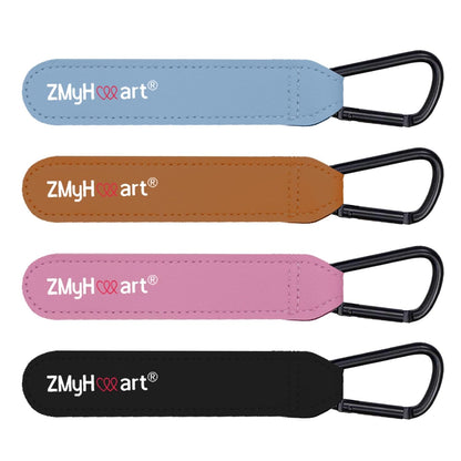 4-Pack Baby Stroller Hooks, Heavy Duty Carabiner Clips with Adjustable Straps for Diaper Bags, E-Scooter and Wheelchair Accessories