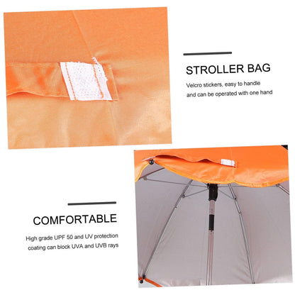 Baby Stroller Clip-On Umbrella with Uv Protection for Sunny Rides