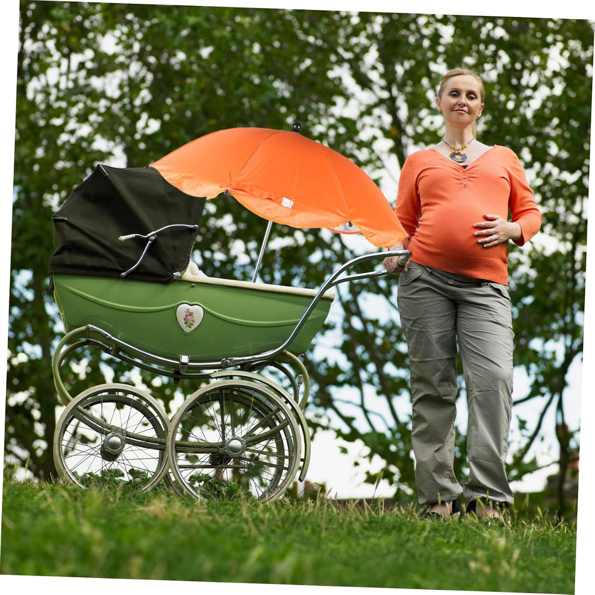 Baby Stroller Clip-On Umbrella with Uv Protection for Sunny Rides