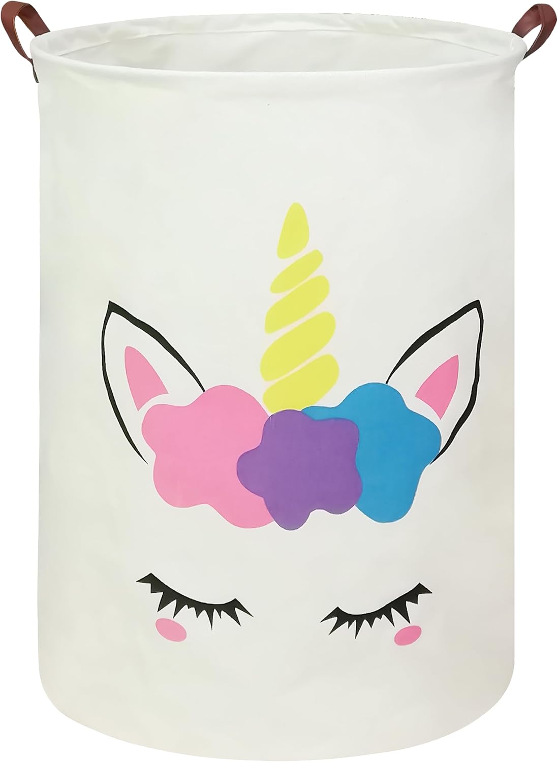 Foldable Waterproof Round Fabric Laundry Basket Home, Toys