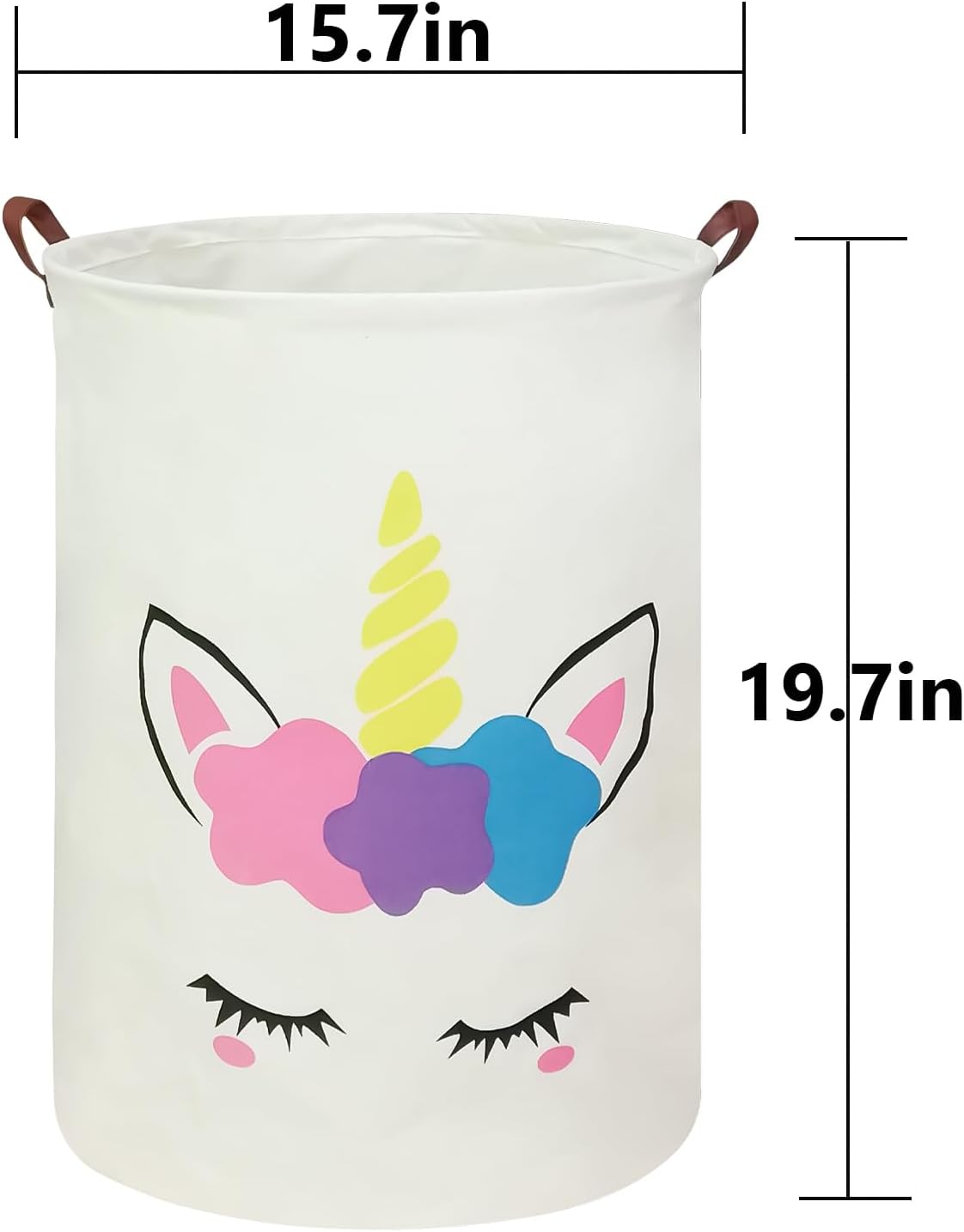 Foldable Waterproof Round Fabric Laundry Basket Home, Toys