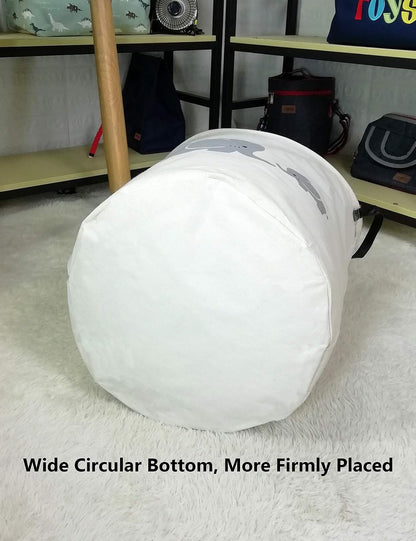 Foldable Waterproof Round Fabric Laundry Basket Home, Toys