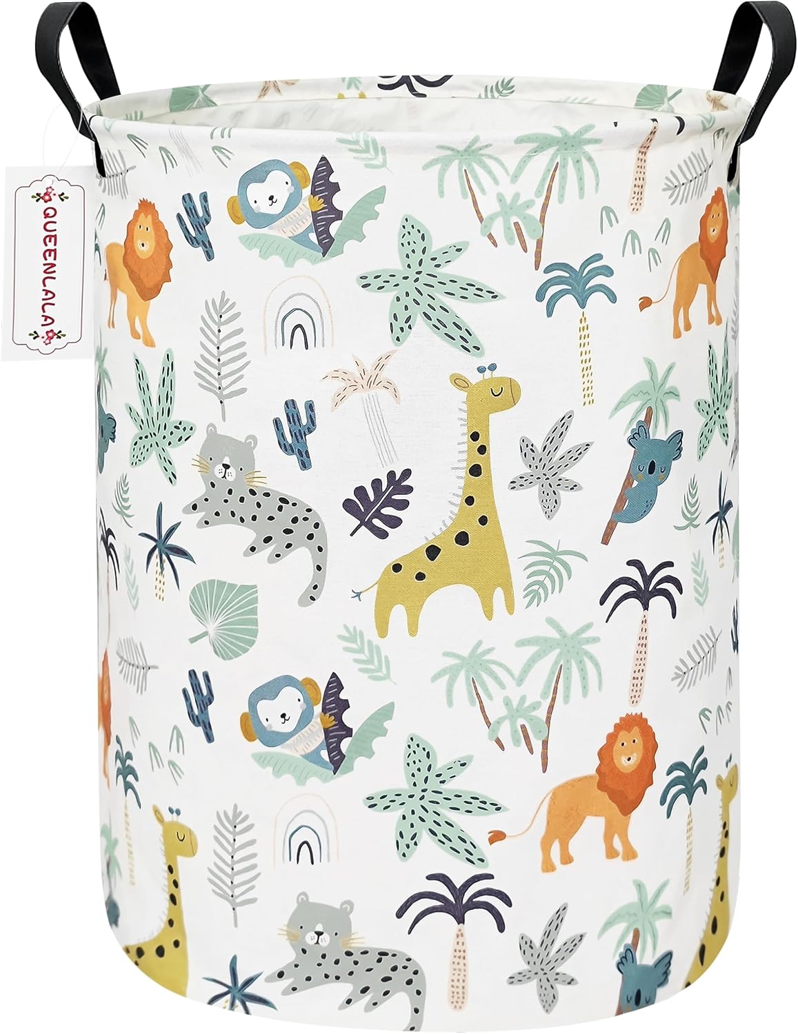 Foldable Waterproof Round Fabric Laundry Basket Home, Toys