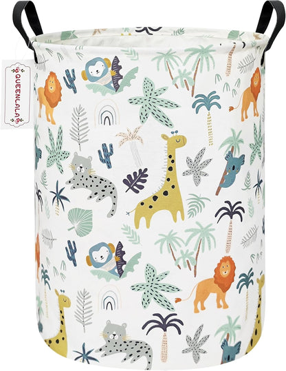 Foldable Waterproof Round Fabric Laundry Basket Home, Toys