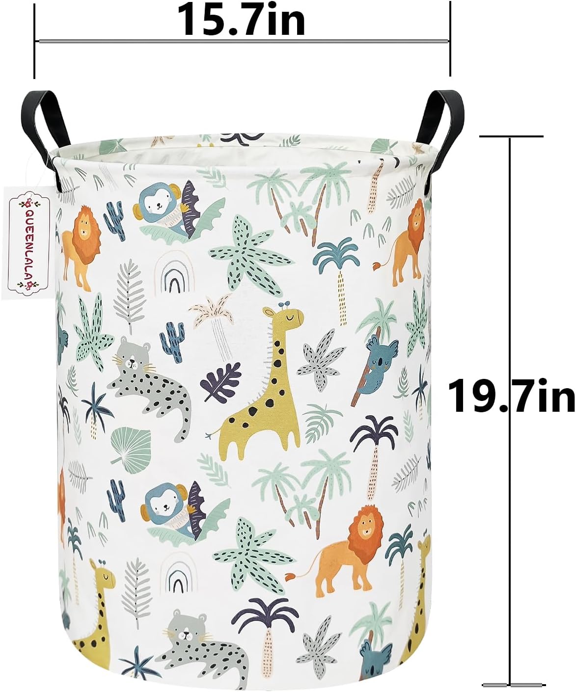 Foldable Waterproof Round Fabric Laundry Basket Home, Toys