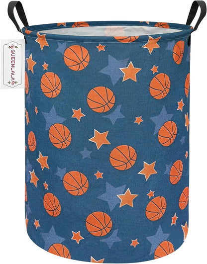 Foldable Waterproof Round Fabric Laundry Basket Home, Toys