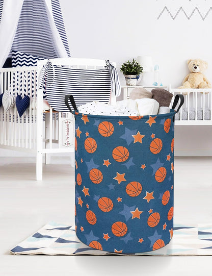 Foldable Waterproof Round Fabric Laundry Basket Home, Toys