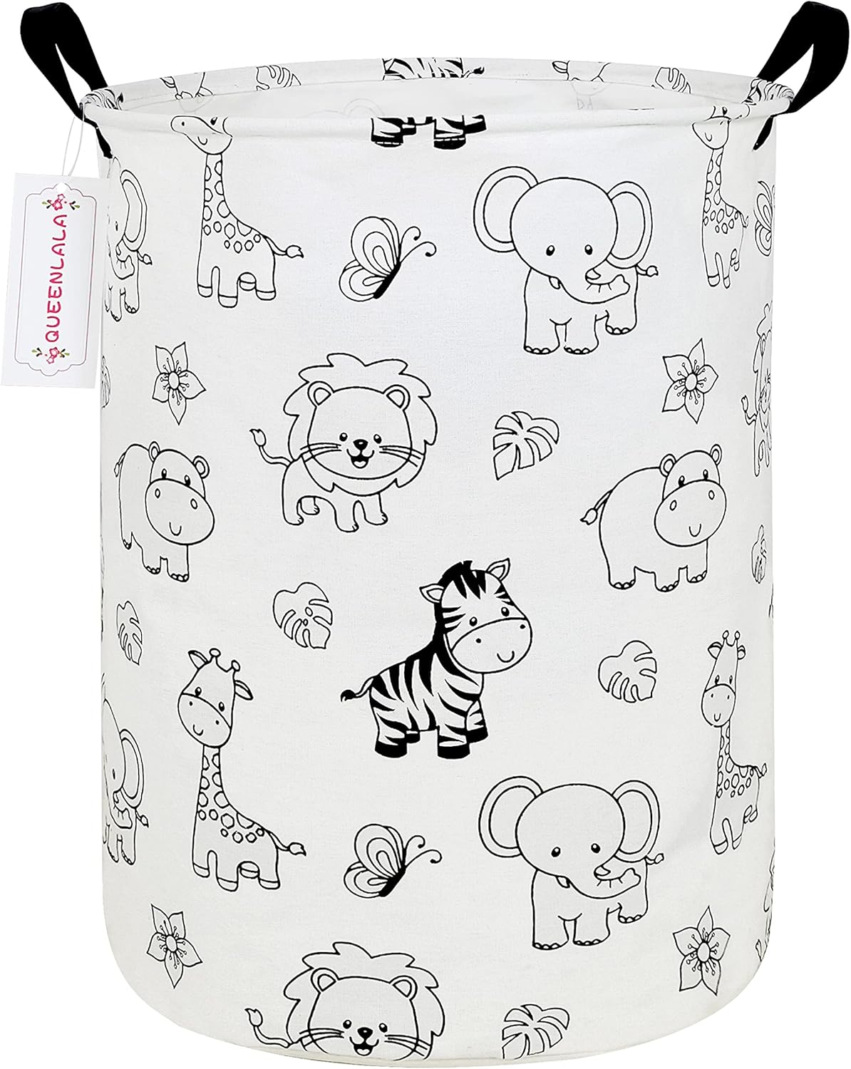 Foldable Waterproof Round Fabric Laundry Basket Home, Toys
