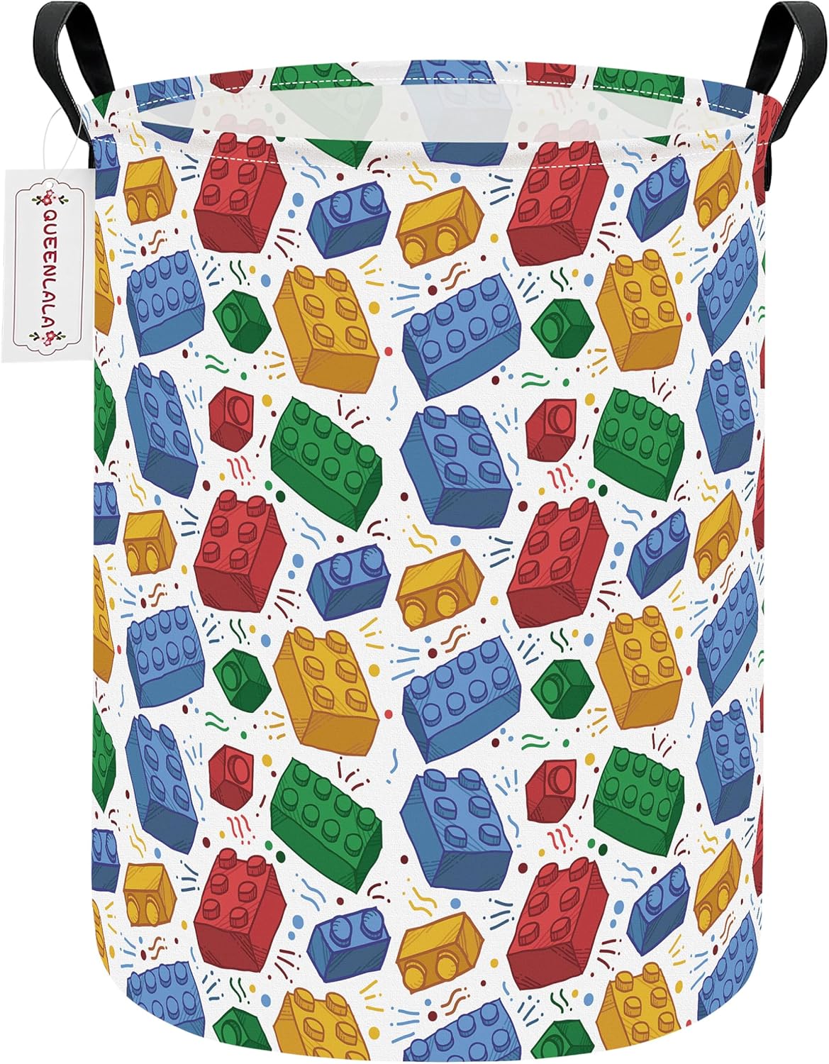 Foldable Waterproof Round Fabric Laundry Basket Home, Toys
