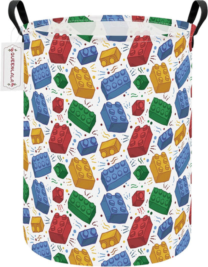 Foldable Waterproof Round Fabric Laundry Basket Home, Toys