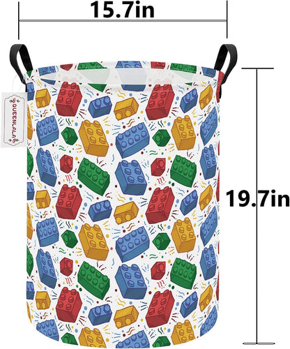 Foldable Waterproof Round Fabric Laundry Basket Home, Toys