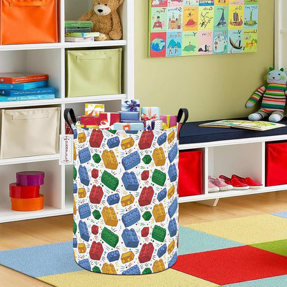 Foldable Waterproof Round Fabric Laundry Basket Home, Toys