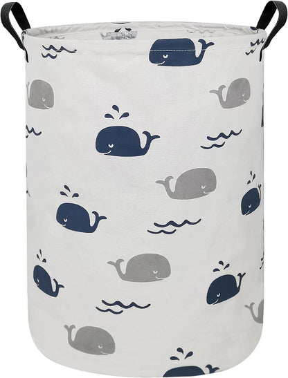 Foldable Waterproof Round Fabric Laundry Basket Home, Toys