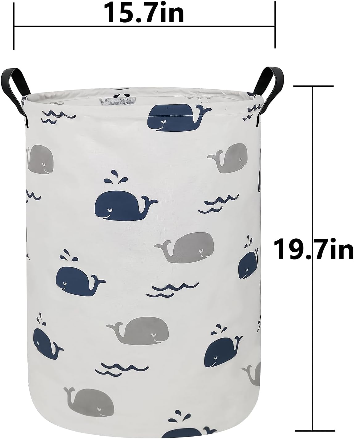Foldable Waterproof Round Fabric Laundry Basket Home, Toys