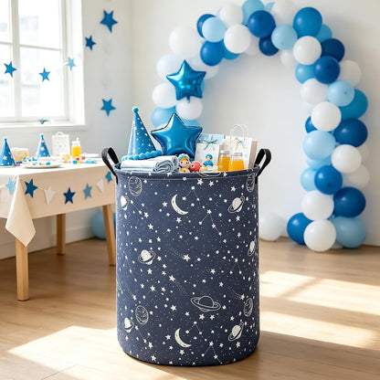 Foldable Waterproof Round Fabric Laundry Basket Home, Toys