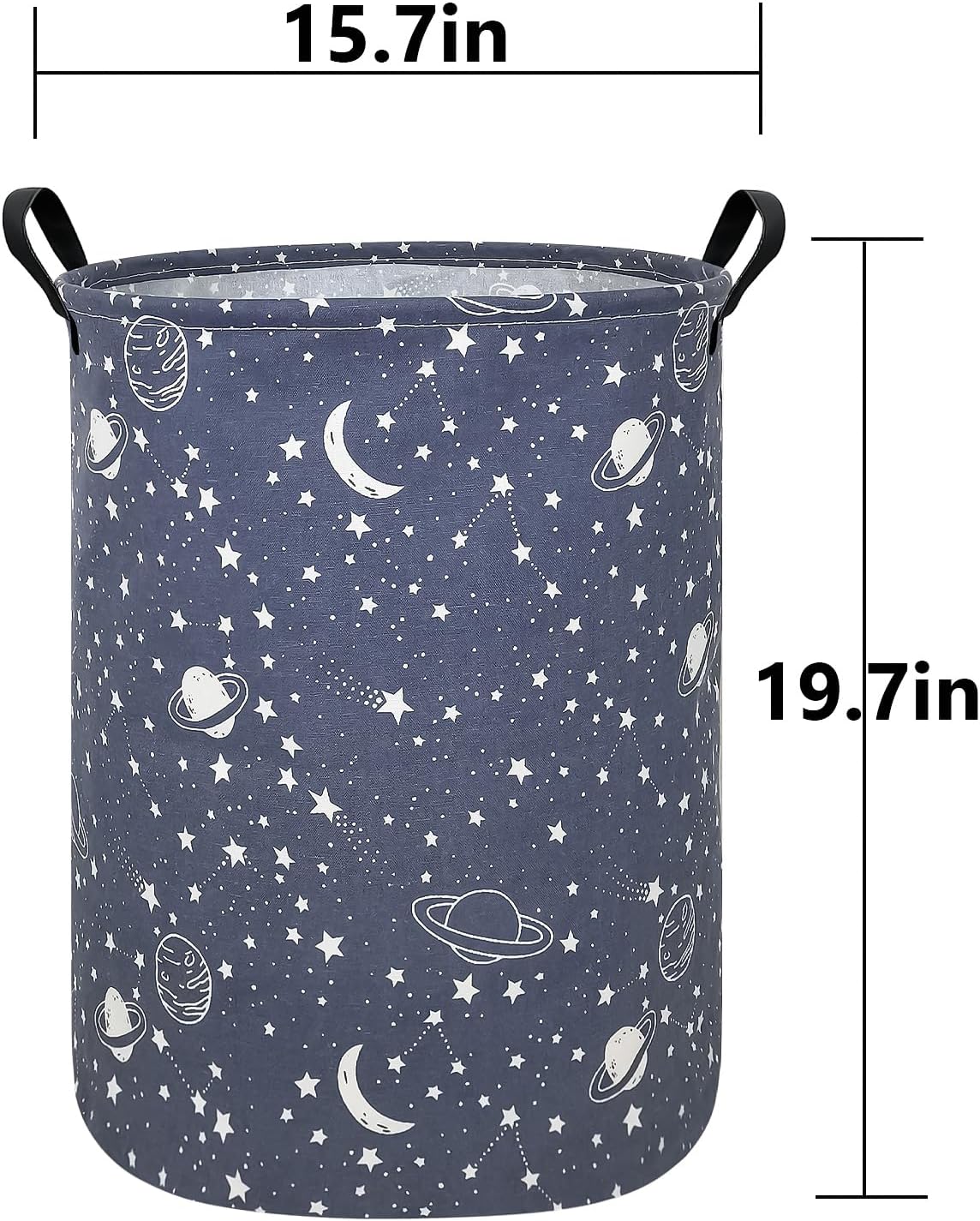 Foldable Waterproof Round Fabric Laundry Basket Home, Toys