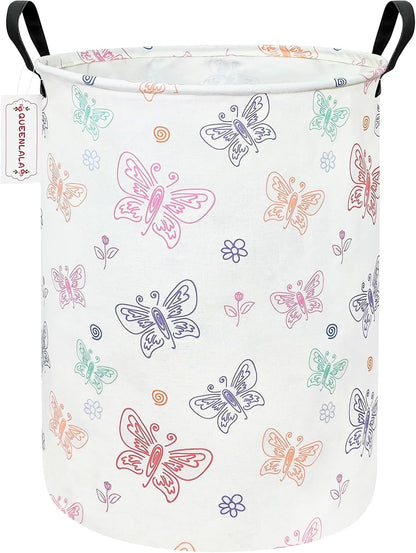 Foldable Waterproof Round Fabric Laundry Basket Home, Toys