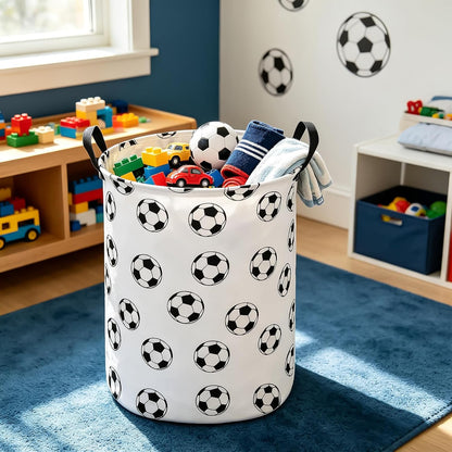 Foldable Waterproof Round Fabric Laundry Basket Home, Toys