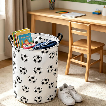 Foldable Waterproof Round Fabric Laundry Basket Home, Toys